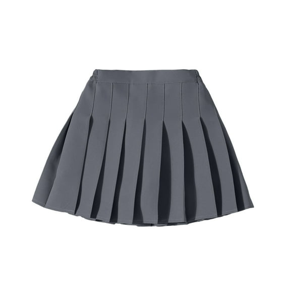 lnmuld Girls Short Skirt Summer Fashion Pleated Tennis Skirt Casual Mini High Waist Slim Athletic Flowy Skort for Toddler Kids Size:17-18 Years