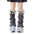 thumbnail image 1 of lnmuld Girls Socks Elegant Knitted Ballet Style Leg Warmers for Girls Soft Winter Design Long Socks Toddlers Children Comfort Warmth Size:One Size, 1 of 4