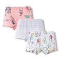 thumbnail image 1 of lnmuld Girls Underpants 3PC Toddler Girls Cartoon Rainbow Printed Underwear Shorts Set Soft Comfortable Daily Wear Outfit for Kids Size:6-7 Years, 1 of 2