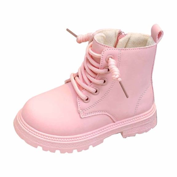 lnmuld Girls Winter Boots Fashionable Girls Ankle Boots with Flexible Sole for Everyday Outdoor Adventures Size:10-10.5 Years