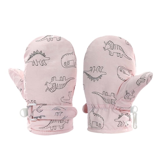 lnmuld Gloves Winter Adorable Printed Winter Mittens for Toddlers and Babies Soft Warm Gloves for Boys and Girls Size:4-10 Years