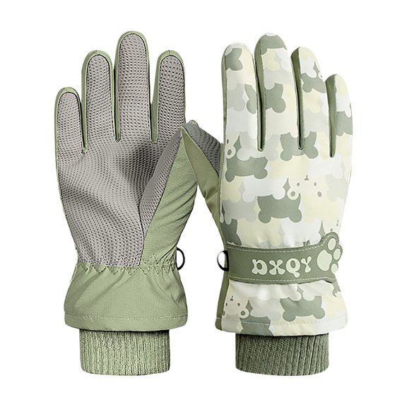 lnmuld Gloves Winter Kids Winter Sports Mittens Windproof Insulated Warm Gloves for Youth Children Outdoor Skiing Activities Size:2-4 Years