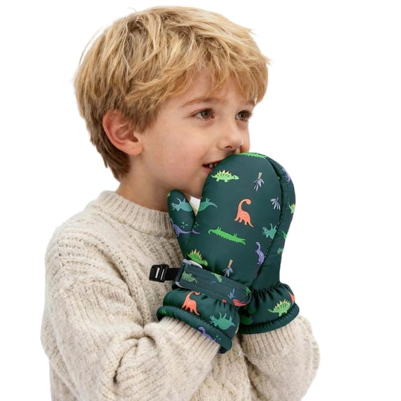 lnmuld Gloves Winter Kids Winter Thermal Insulated Mittens for Children Cold Weather Outdoor Play and Activities with Fabric Size:2-4 Years