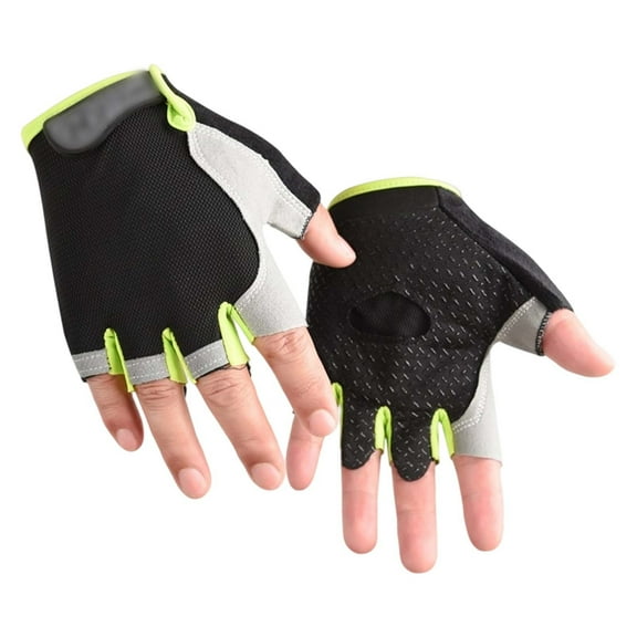 lnmuld Gloves for Winters Kids Outdoor Sports Gloves Half Finger Breathable Grip for Cycling Skateboarding Play Youth Exercise Training Gear Size:8-10