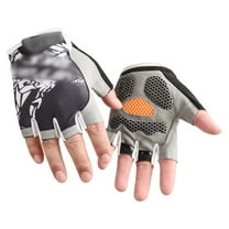 lnmuld Gloves for Winters Breathable Half Finger Kids Sports Gloves for Outdoor Cycling Exercise and Play with Secure Grip Design Size:10-12
