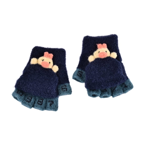 lnmuld Gloves for Winters Thermal Knitted Gloves for Toddlers and Children Soft Warm Wool Handwear for Boys Girls Outdoor Play Size:2-6 Years