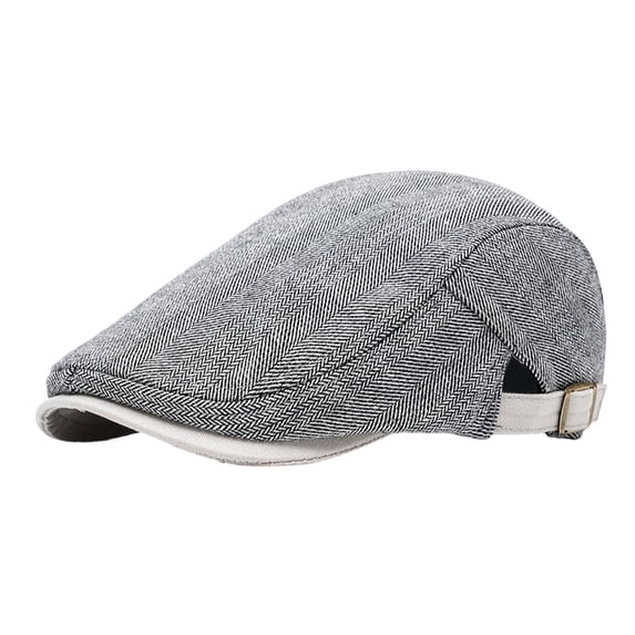 lnmuld Herringbone Newsboy Cap Adjustable Flat Cap Ivy Hat for Men Size:One Size