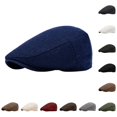 thumbnail image 1 of lnmuld Herringbone Newsboy Cap Wool Blend Flat Cap Ivy Hat for Men Size:One Size, 1 of 3