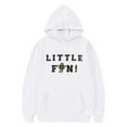 thumbnail image 1 of lnmuld Hoodies for Teen Girls Solid Color Child Boys Girls Long Sleeve Rugby Football Letter Prints Warm Hoodie Pullover Tops Kids Outfits Sweat Suit Size:13-14 Years, 1 of 4