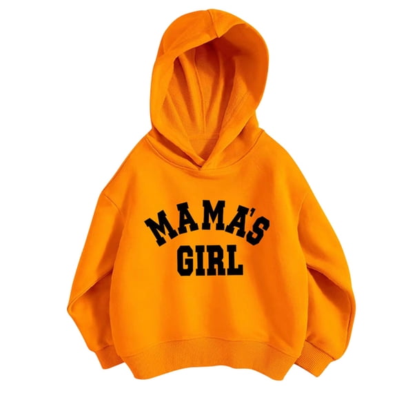 lnmuld Hoodies for Teens Solid Color Kids Girls Sports Shirt Boy Girl Casual Letter Print Hoodie Pullover Hooded Sweatshirt Tracksuit with No Pocket Size:12-18 Months
