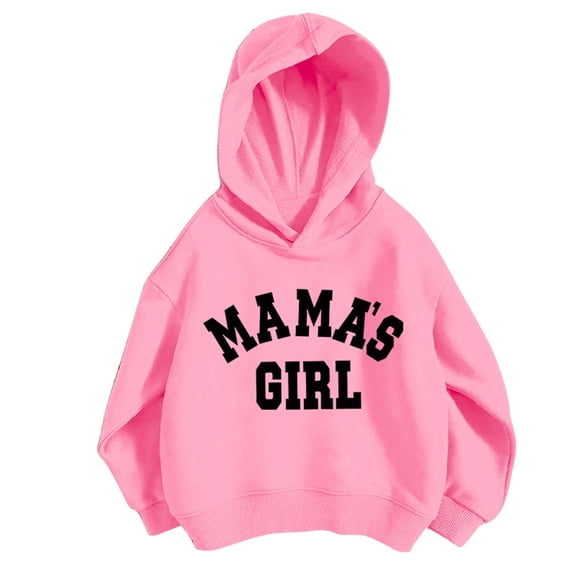 lnmuld Hoodies for Teens Solid Color Kids Girls Sports Shirt Boy Girl Casual Letter Print Hoodie Pullover Hooded Sweatshirt Tracksuit with No Pocket Size:3-4 Years