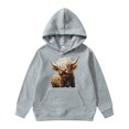 thumbnail image 1 of lnmuld Hoodies for Teens Solid Color Cattle Long Sleeved Hoodie for Size:8-10Years, 1 of 7