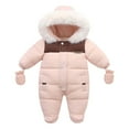 thumbnail image 1 of lnmuld Insulated Winter Romper for Boys with Comfortable Collar All Day Play Wear Size:9-12 Months, 1 of 3