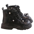 thumbnail image 1 of lnmuld Kids Boots Stylish Warm Winter Ankle Boots for Girls with Decorative Bow Cute Casual Fashion Footwear for Toddler and Big Kids Size:5.5-6 Years, 1 of 8