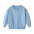 thumbnail image 1 of lnmuld Kids Coats Girls Floral Embroidery Heart Knitted Cardigan Sweater Coat Cute Soft Warm Outerwear for Baby Toddler and Kids Solid Color Size:5-6 Years, 1 of 6