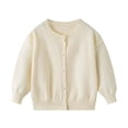 thumbnail image 1 of lnmuld Kids Coats Girls Floral Embroidery Heart Knitted Cardigan Sweater Coat Cute Soft Warm Outerwear for Baby Toddler and Kids Solid Color Size:5-6 Years, 1 of 6