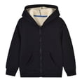 thumbnail image 1 of lnmuld Kids Coats Kids Winter Pullover Hooded Coat Soft Thick Lamb Wool Outerwear for Boys Girls All Day Comfort Solid Color Size:3-4 Years, 1 of 8