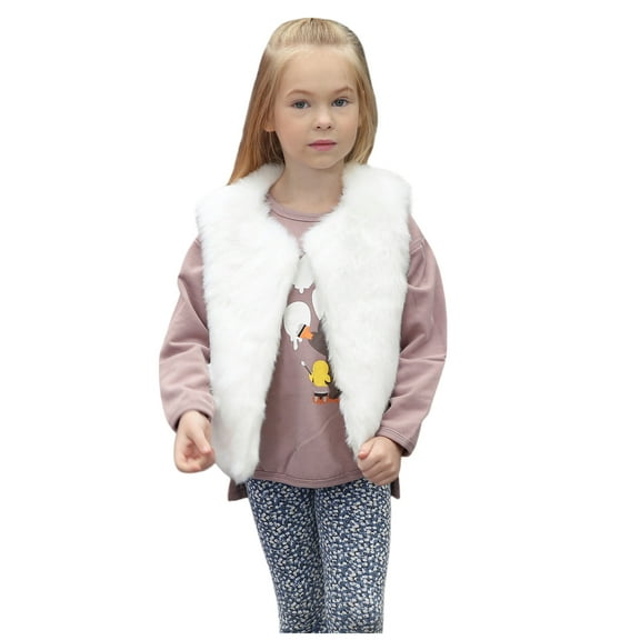 lnmuld Kids Coats Toddler Girls Winter Coat Thick Windproof Outwear Soft Warm Solid Villus Jacket for Baby Kids Comfortable Durable Solid Color Size:2-3 Years