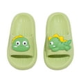 thumbnail image 1 of lnmuld Kids Cute 3D Dinosaur Slides Non Slip Open Toe Summer Slippers for Toddlers Boys Girls Size:12-12.5 Years, 1 of 5