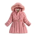 thumbnail image 1 of lnmuld Kids Down Jacket Children's Winter Padded Padded Jacket Thickened Fashion Down Jacket Solid Color Size:4-5 Years, 1 of 4