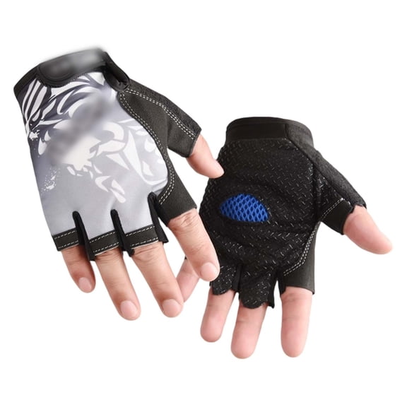 lnmuld Kids Gloves Breathable Half Finger Sports Gloves for Kids Outdoor Cycling Training Exercise and Play Adventures