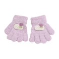 thumbnail image 1 of lnmuld Kids Winter Gloves for Boys Girls Floral Bear Pattern Winter Thermal Insulated Five Finger Gloves for Toddler Cold Weather Size:1-3 Years, 1 of 4