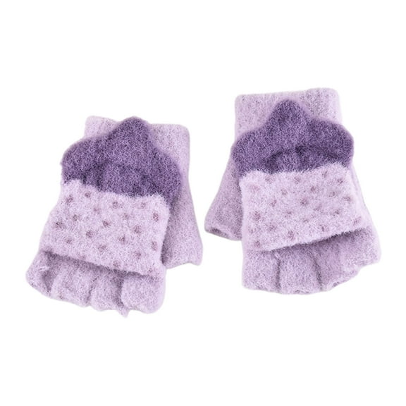 lnmuld Kids Gloves Winter Thermal Knit Gloves for Toddlers and Children Soft Warm Wool Blend Hand for Boys Girls Outdoor Play