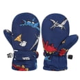 thumbnail image 1 of lnmuld Kids Gloves Winter Warm Toddler Skiing Mittens Winter Gloves for Kids Boys Girls with Cute Cartoon Designs Size:2-4 Years, 1 of 2