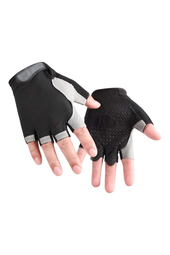Kids Gloves Winter Youth Half Finger Sports Gloves for Outdoor Cycling Exercise and Play Size:8-10