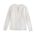 thumbnail image 1 of lnmuld Kids Jacket Girls Knit Cardigan Jacket Zippered Soft Casual Outerwear for Toddlers Lightweight Comfortable Pullover Sweater Top Cozy Solid Color Size:5-6 Years, 1 of 3