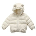 thumbnail image 1 of lnmuld Kids Down Jacket Kids Winter Jacket Boys Down Coat Warm Jacket for Toddler Children Windproof Lightweight Insulated Outerwear Solid Color Size:6-12 Months, 1 of 6