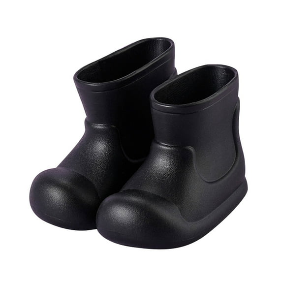 lnmuld Kids Rain Boots for Boys Lightweight Comfortable Outdoor Play Shoes Toddler Youth Non Durable Sole Size:4-5 Years