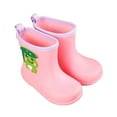 thumbnail image 1 of lnmuld Kids Rain Boots for Boys Lightweight Outdoor Daily Wear Comfortable Ankle Booties Toddler Youth Non Sole Size:3-4 Years, 1 of 3