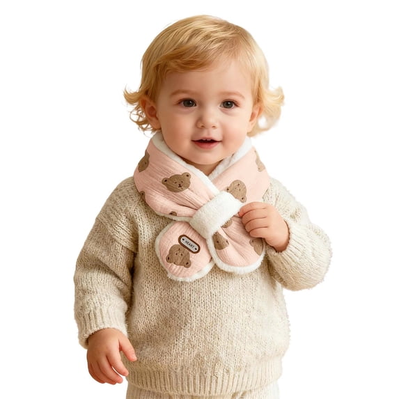 lnmuld Kids Scarf Winter for Children Cozy Neck Warmer Featuring Playful Animal Patterns Ideal Cold Weather Size:1-10 Years