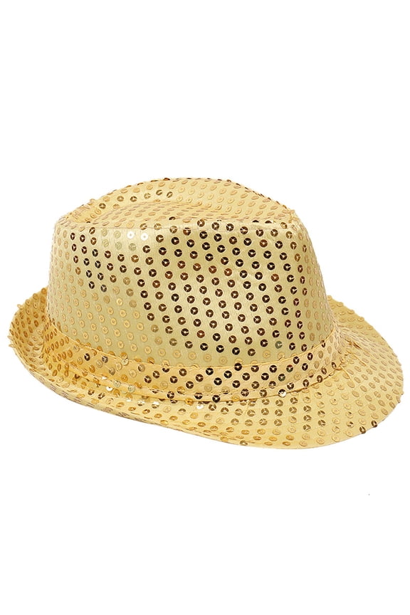 Kids Sequin Stage Performance Top Hat Universal Fashion Dress Up Hat for Children Size:One Size