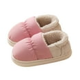 thumbnail image 1 of lnmuld Kids Slippers Girls Slippers Soft Sole Indoor Shoes for Toddlers Cozy Winter Home Footwear On Comfortable Kids Footwear Size:5.5-6 Years, 1 of 5