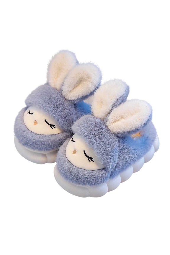 Kids Slippers Winter Girls Slippers Cozy Soft Sole Indoor Footwear for Children Daily Use Home Comfort Size:2