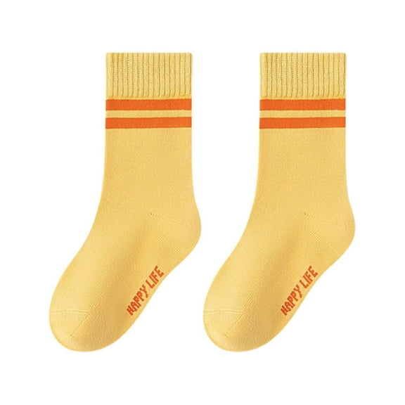 lnmuld Kids Socks Bulk Pack Kids Mid Calf Socks for Everyday Wear Soft Breathable Seamless Design Toddler and Big Kid Size:6-8 Years