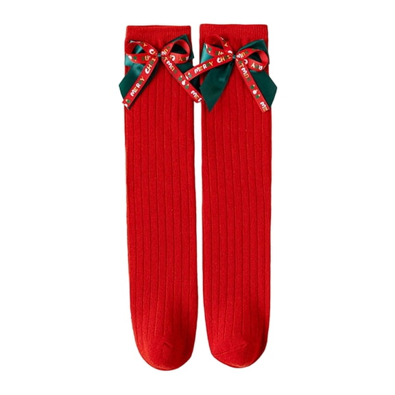 lnmuld Kids Socks Festive Holiday Crew Socks for Girls Mid Calf Length Stocking Stuffers Children Toddler Novelty Winter Design Size:One Size