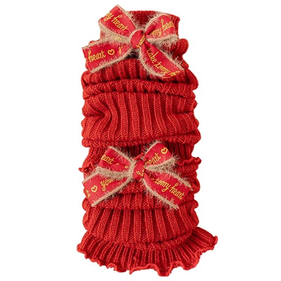 lnmuld Kids Socks Girls Leg Warmers Knitted Calf Socks Festive Holiday Stocking Stuffers for Toddlers and Children Soft Comfortable Winter Wear Size:One Size
