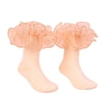 thumbnail image 1 of lnmuld Kids Socks Lace Trim Combed Edge Ankle Socks for Girls Student Style Dance and Everyday Wear Size:0-6 Months, 1 of 3