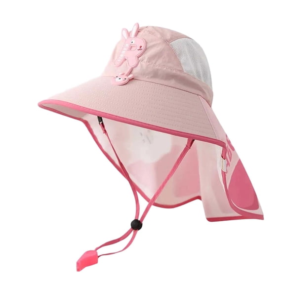 lnmuld Kids UPF 50+ Sun Hat Wide Brim Neck Cover Breathable Summer Outdoor Play Beach Hat for Boys Girls Size:One Size