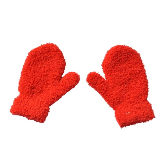 lnmuld Kids Winter Gloves Boy Girl Cold Weather Lined Knitted Mittens for Toddlers and Babies Size:1-3 Years