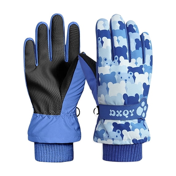 lnmuld Kids Winter Gloves Boys Girls Insulated Windproof Winter Mittens for Youth Children Outdoor Ski Snowboard Sports Size:4-8Years