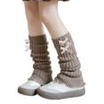 thumbnail image 1 of lnmuld Leg Warmers for Girls Elegant Lace Top Bowknot Soft Knitted Style Cozy Ankle Socks Toddlers Kids Size:One Size, 1 of 4