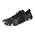 thumbnail image 1 of lnmuld Men Women Barefoot Shoes, Breathable Mesh Shoes for Water Yoga Fitness Hiking Color:Black,Size:6.5, 1 of 9