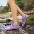 thumbnail image 1 of lnmuld Men Women Barefoot Shoes, Breathable Mesh Shoes for Water Yoga Fitness Hiking Color:Purple,Size:7.5, 1 of 7