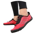 thumbnail image 1 of lnmuld Men Women Barefoot Shoes, Breathable Mesh Shoes for Water Yoga Fitness Hiking Color:Red,Size:8.5, 1 of 6