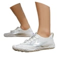 thumbnail image 1 of lnmuld Men Women Barefoot Shoes, Breathable Mesh Shoes for Water Yoga Fitness Hiking Color:White,Size:11.5, 1 of 5
