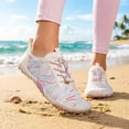 thumbnail image 1 of lnmuld Men Women Barefoot Shoes, Breathable Mesh Shoes for Water Yoga Fitness Hiking Color:White,Size:6, 1 of 7